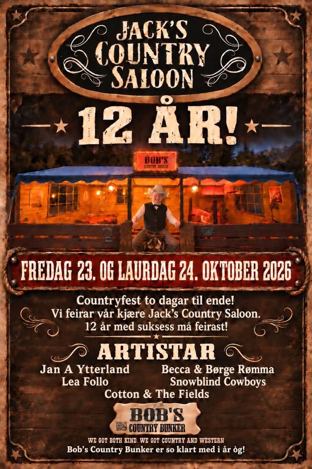 Jack`s Country Saloon - 12 år Jubileum